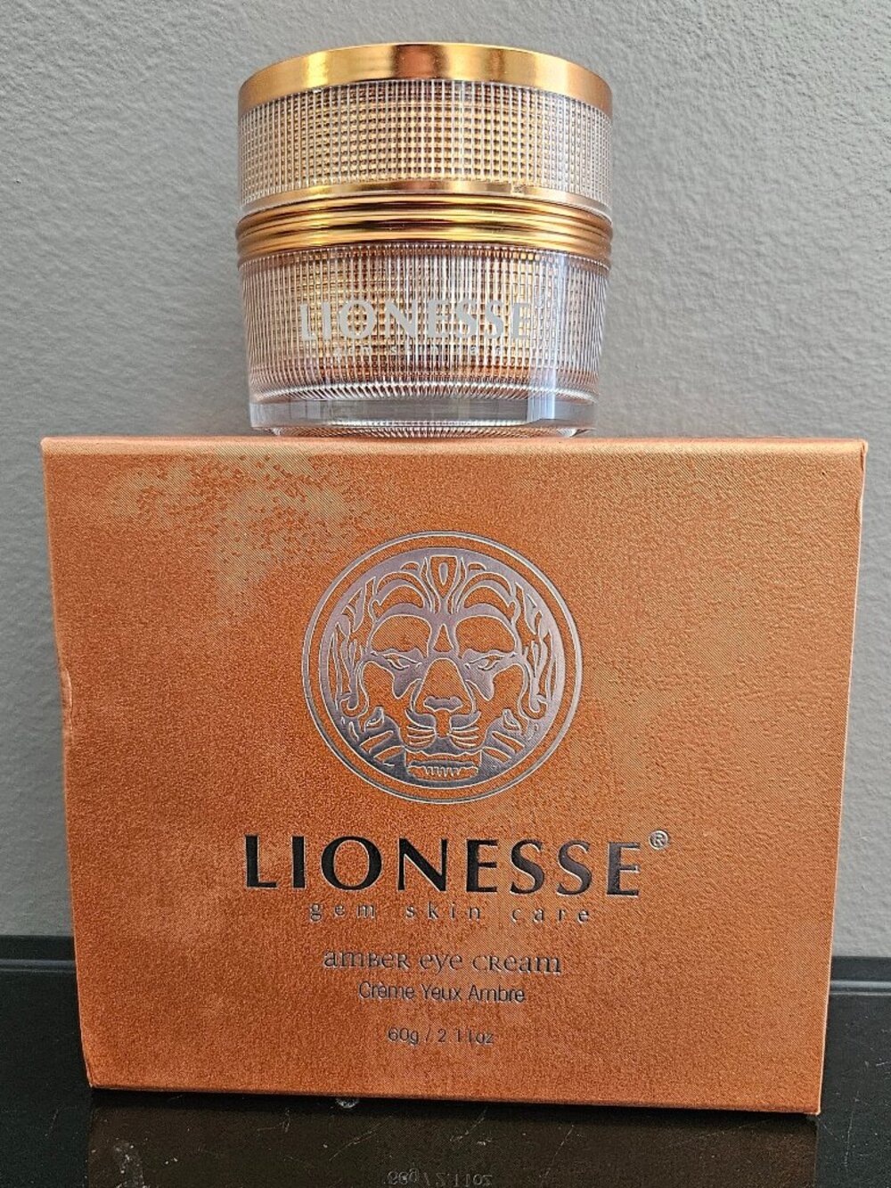 LIONESSE AMBER EYE CREAM-REDUCES PUFFINESS- 2.11 fl oz / 60 g - BRAND NEW-SEALED